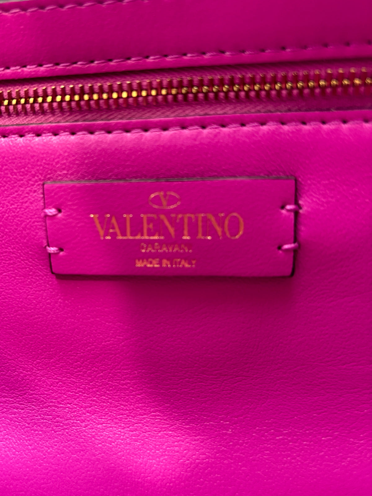 Roman Stud Medium Chain Bag Pink - Glampot