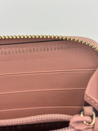 Gucci Microguccissima Zip Around Long Wallet in Dusty Pink - Glampot