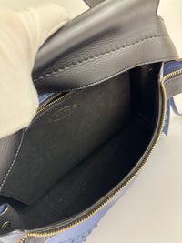 Black / Blue Calf Leather Medium Wave Bag - Glampot