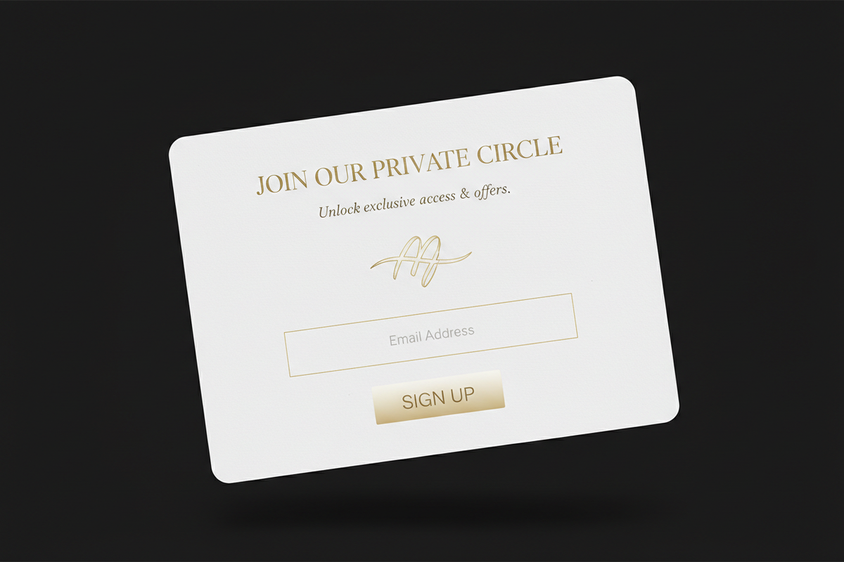 Luxurious popup mockup