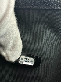 25P Polly Pocket Black Caviar Purse with Chain GHW