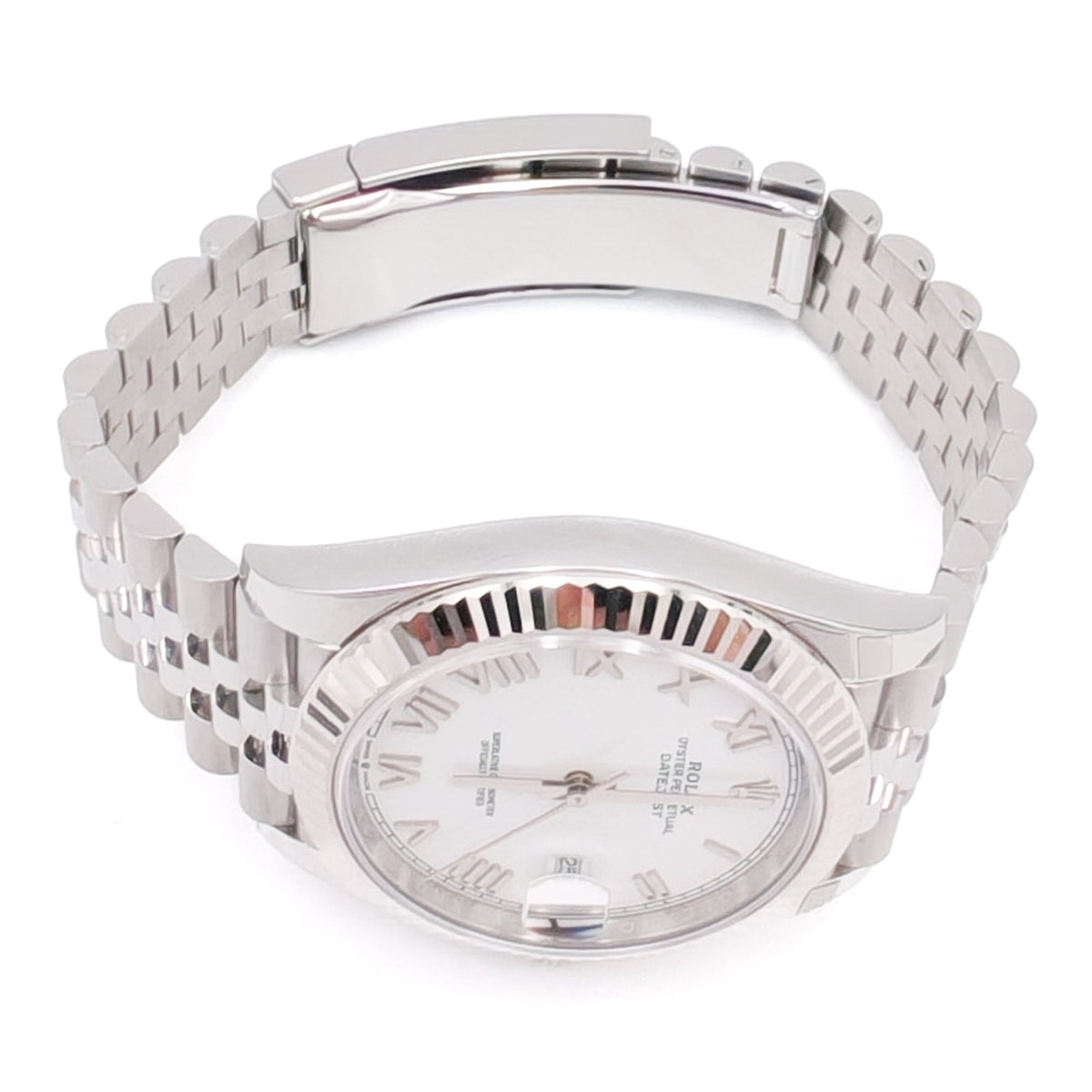 Datejust 41 White Roman Jubilee