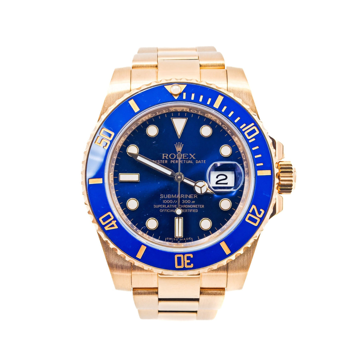 Submariner Blue Yellow Gold