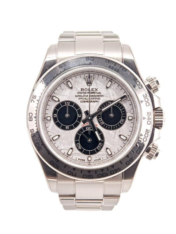 Rolex Daytona Meteorite Black Eye White Gold 116509