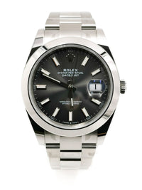 Rolex Datejust 41 Grey Index Oyster 126300