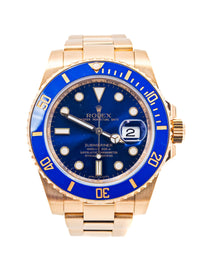 Rolex Submariner Blue Yellow Gold 116618LB