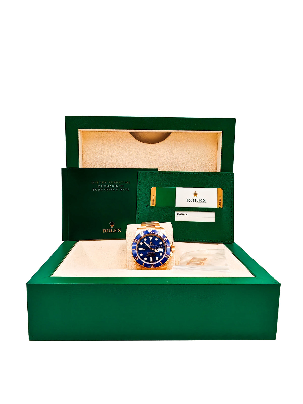 Rolex Submariner Blue Yellow Gold 116618LB