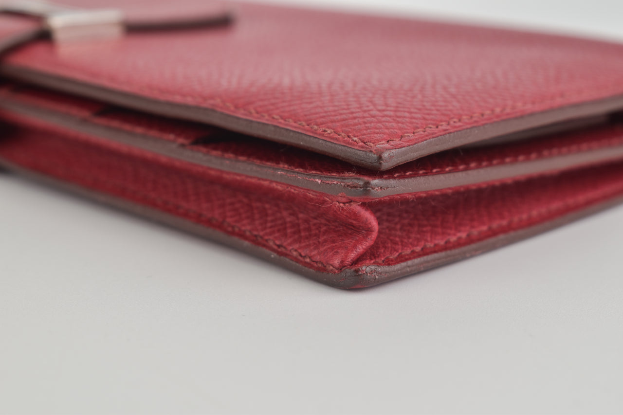 Rose Imperial Epsom Bearn Gusset Bi-fold Wallet