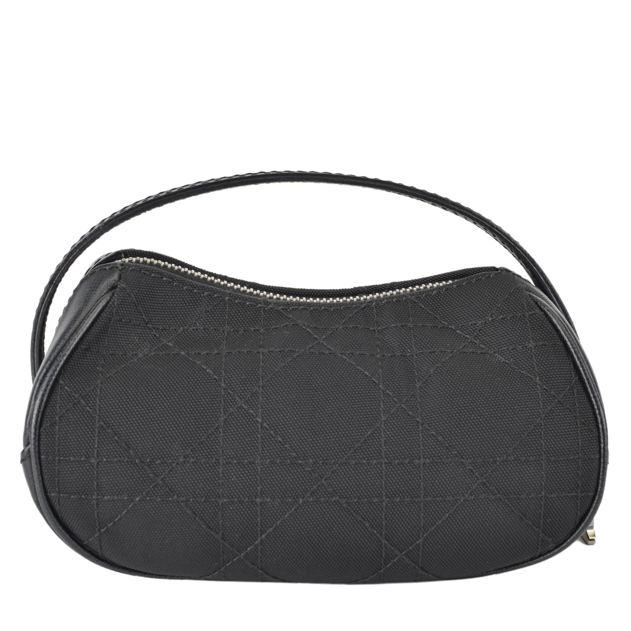 Canvas Leather Pouch in Black