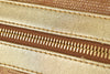 Metallic Gold Linen Falabella Foldover Clutch
