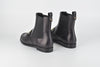 704968 Black Calf Leather Ankle Boots