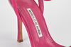 Dandolo Dark Pink Suede Ankle Strap Heels