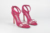 Dandolo Dark Pink Suede Ankle Strap Heels