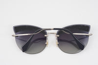 Noir Gradient with Glitter Cat Eye Sunglasses