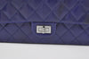 Chanel 227 Reissue Flap Bag In Blue Grained Patent Leather 20248996 - Glampot