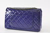 Chanel 227 Reissue Flap Bag In Blue Grained Patent Leather 20248996 - Glampot