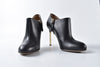 Black Smooth Calfskin Scarpe Boot Heels in Black