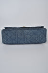 Denim Quilted 2.55 Reissue 227 Double Flap Bag GHW