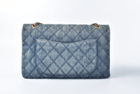 Chanel Blue Quilted Denim 2.55 Reissue Classic 226 Flap Bag 16330794 - Glampot