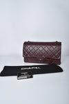 Dark Burgundy Reissue Quilted Classic Calfskin Leather 227 Flap Bag