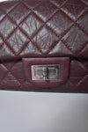 Dark Burgundy Reissue Quilted Classic Calfskin Leather 227 Flap Bag