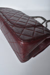 Dark Burgundy Reissue Quilted Classic Calfskin Leather 227 Flap Bag