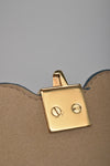 Fendi Grey Kan I (M) Scalloped Leather Shoulder Bag 3BT283 A18Q 8762-198