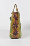 Christian Dior Lady Dior Large Multicolor Python Limited Edition Bag