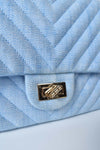 Denim Chevron Quilted 2.55 Reissue 226 Flap Light Blue