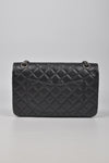 Black 2.55 Reissue Quilted Classic Calfskin Leather 225 Flap Bag RHW