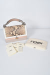 Fendi Medium Kan I Python & Leather Multicolour Shoulder Bag