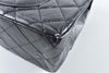 Reissue Black Distressed Lambskin 31cm Double Flap GHW