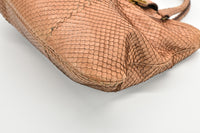 Bottega Veneta 棕色蛇皮流浪包/单肩包（2007 年春季）